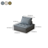 Multi-Color Modular Fabric Pillow Back Single Sofa Image - 25