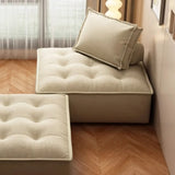 Multi-Color Modular Fabric Pillow Back Single Sofa Image - 3