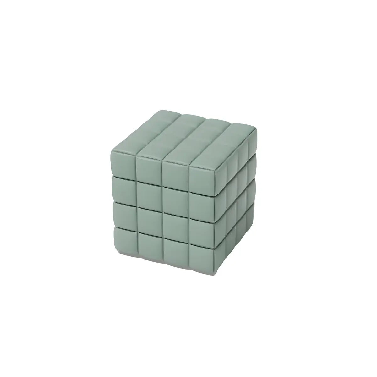 Multi-Color Modular Faux Leather Square Seating Set Image - 10