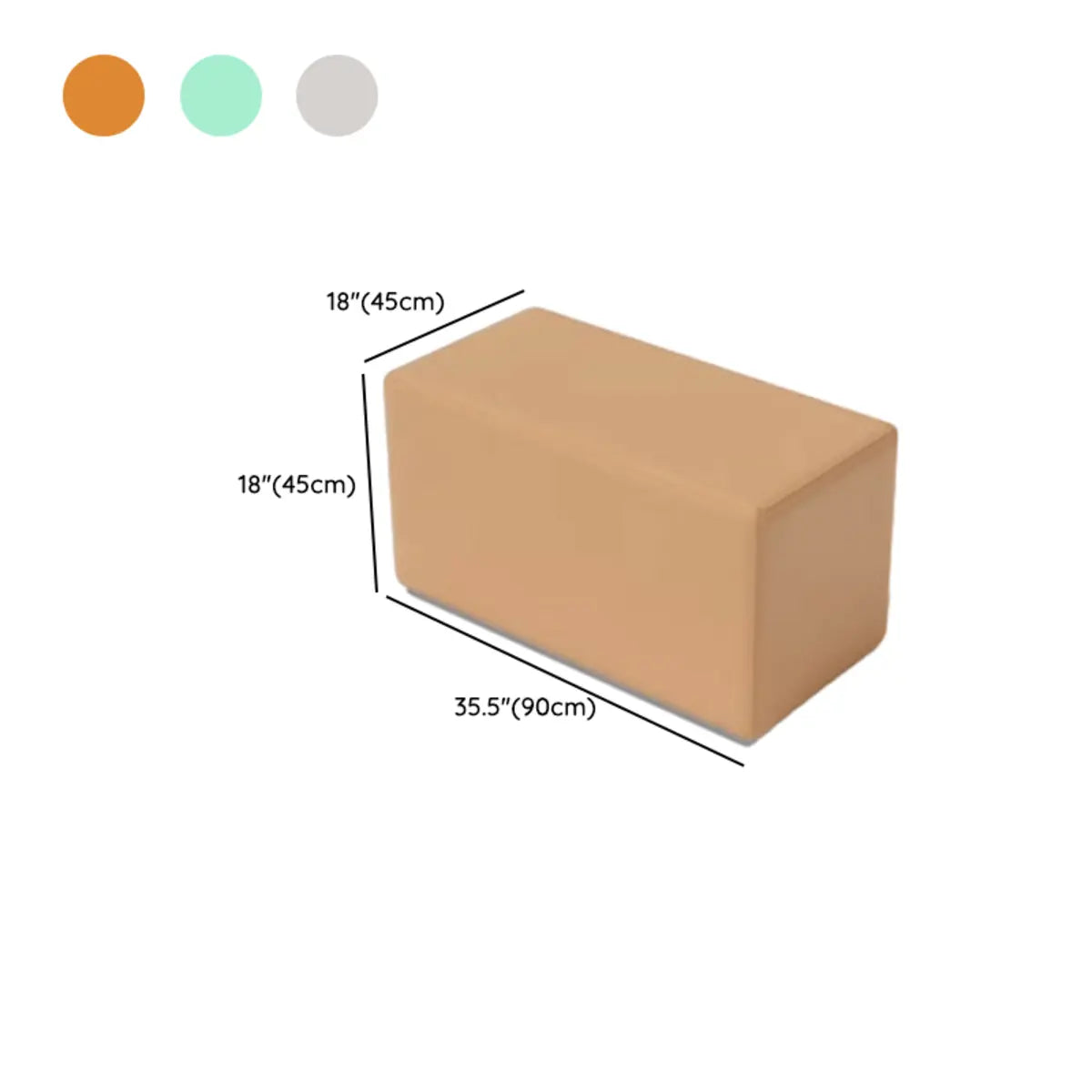 Multi-Color Modular Faux Leather Square Seating Set 