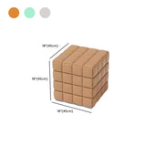 Multi-Color Modular Faux Leather Square Seating Set Image - 22