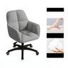 Multi-Color Swivel Curved Leather Fixed Arms Office Chair Image - 21