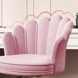 Multi-Color Swivel Scallop Fabric Adjustable Office Chair Image - 16