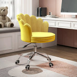 Multi-Color Swivel Scallop Fabric Adjustable Office Chair Image - 17