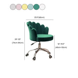 Multi-Color Swivel Scallop Fabric Adjustable Office Chair #size