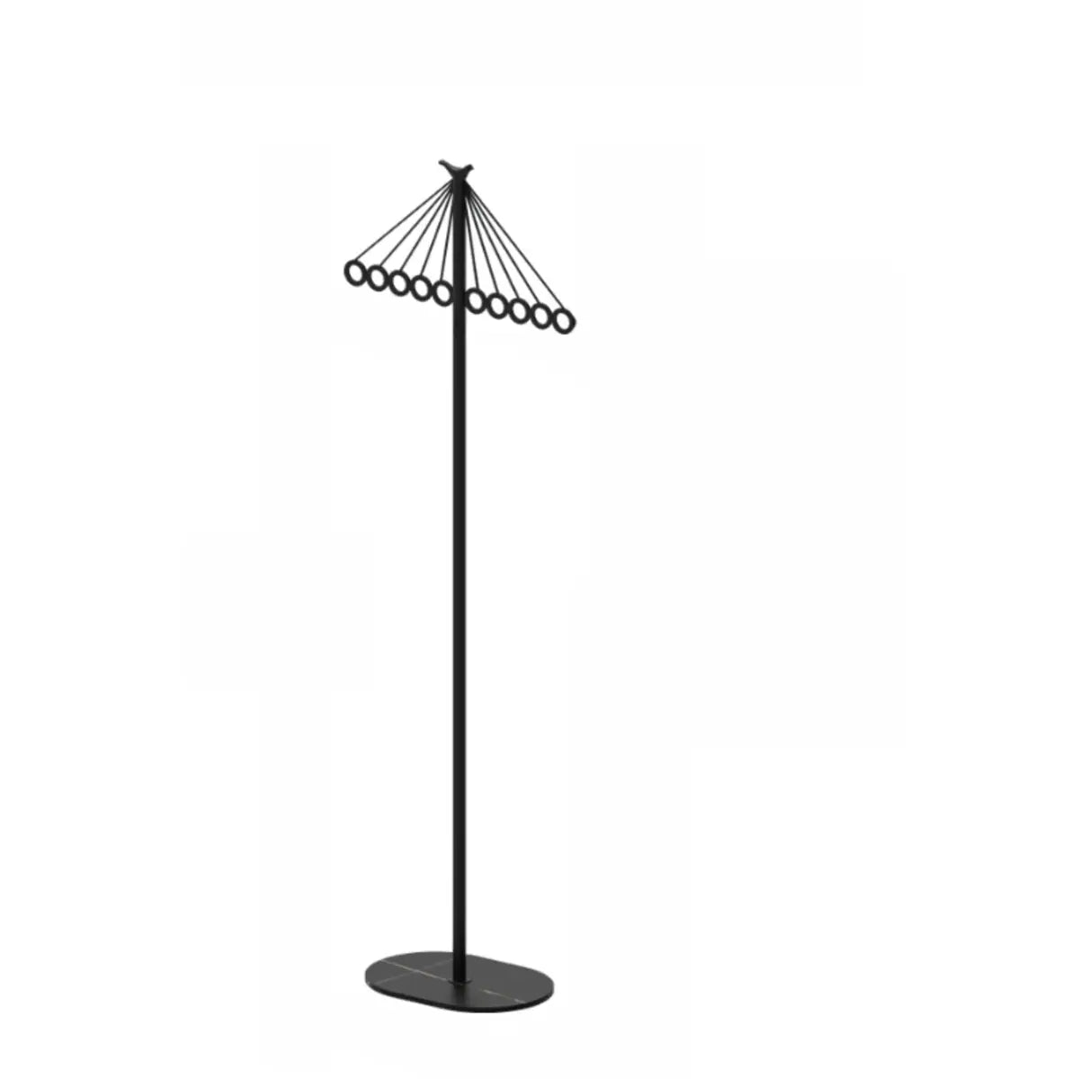 Multi-Color Tall Alloy Freestanding Entry Coat Rack Image - 5