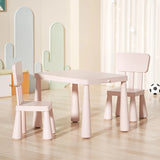 Multi-Color Toddler Play Table Chair Set with Two Seats Image - 11