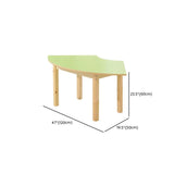 Multi-Color Wood Structure Splicing Kids Activity Desk Image - 13