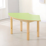 Multi-Color Wood Structure Splicing Kids Activity Desk Image - 3