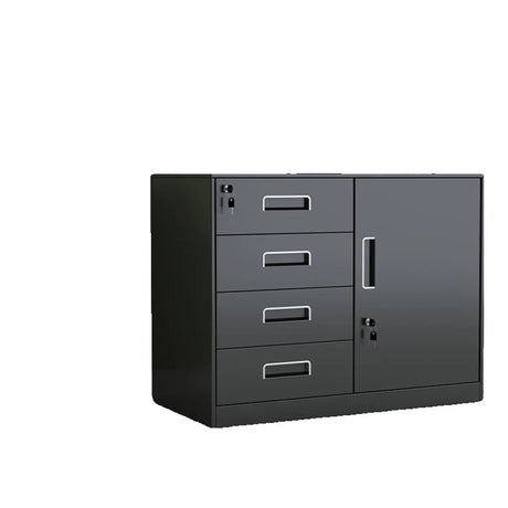 Multi-Functional Black Steel Lock Storage Filing Cabinet Image - 2