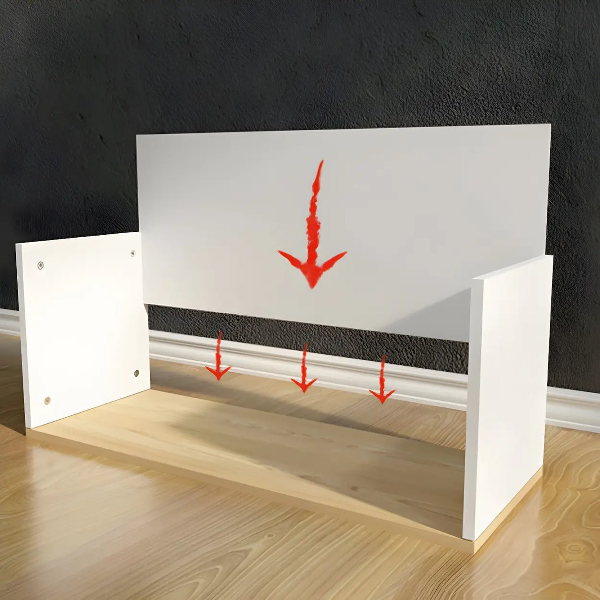 Multi-purpose Modular Modern Wood Rectangular Bookcase Image - 11