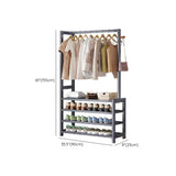 Multi-tier Metal Hallway Grey Bamboo Shoe Rack Organizer Image - 22