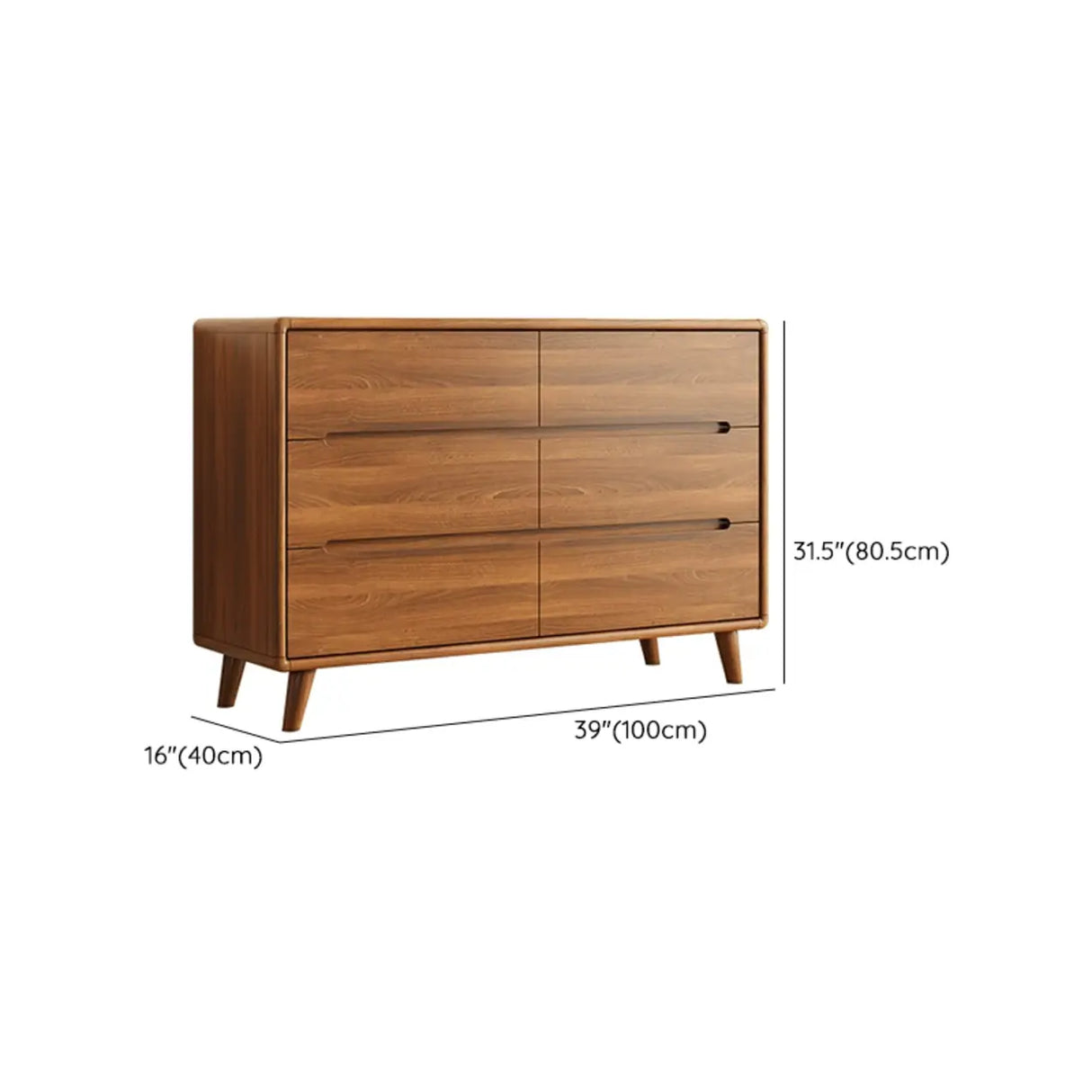 Multifunctional Wood Rectangle Dresser for Drawers Image - 19