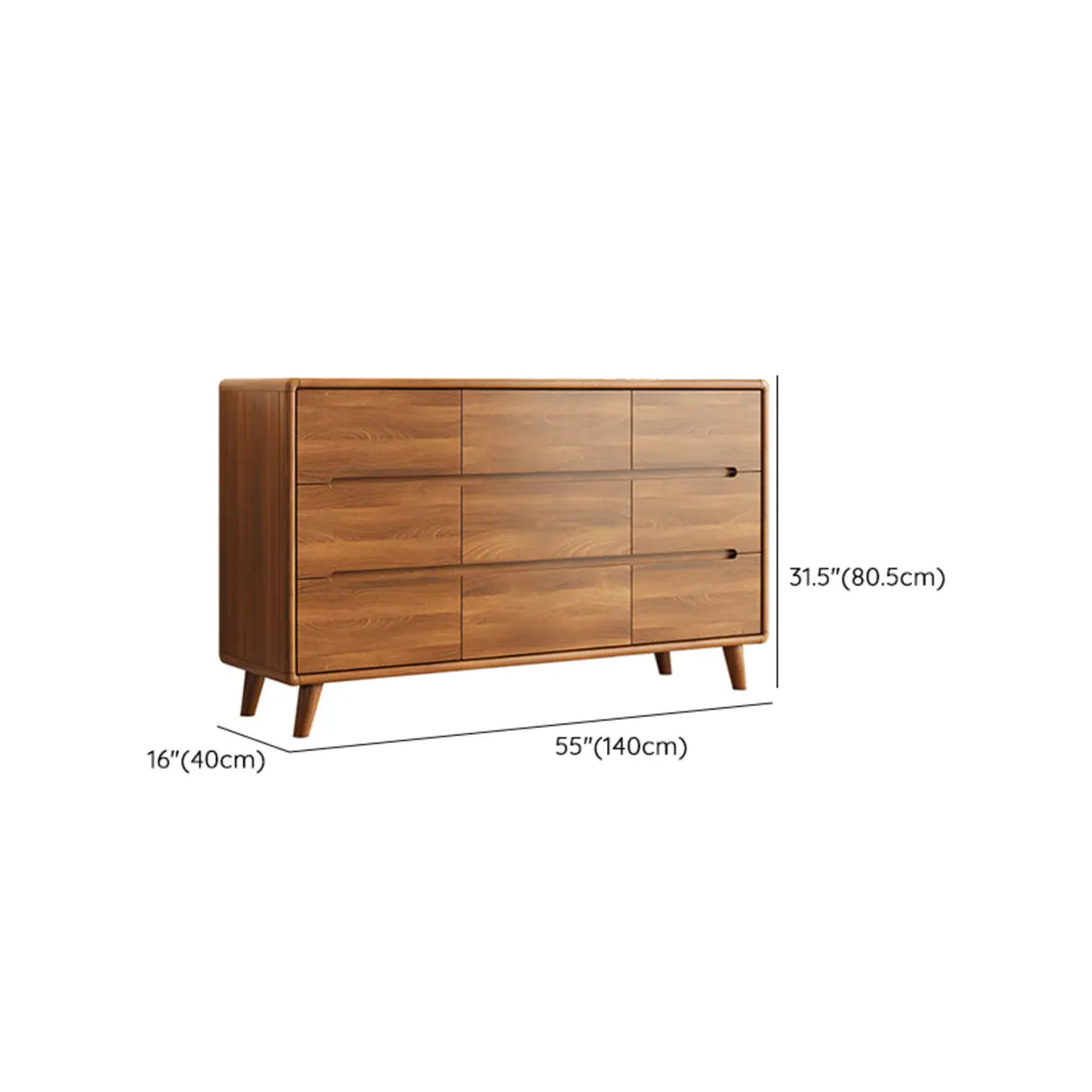 Multifunctional Wood Rectangle Dresser for Drawers Image - 22