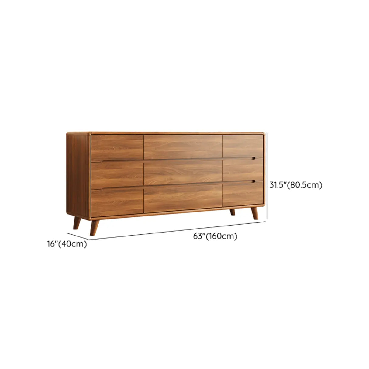 Multifunctional Wood Rectangle Dresser for Drawers Image - 23