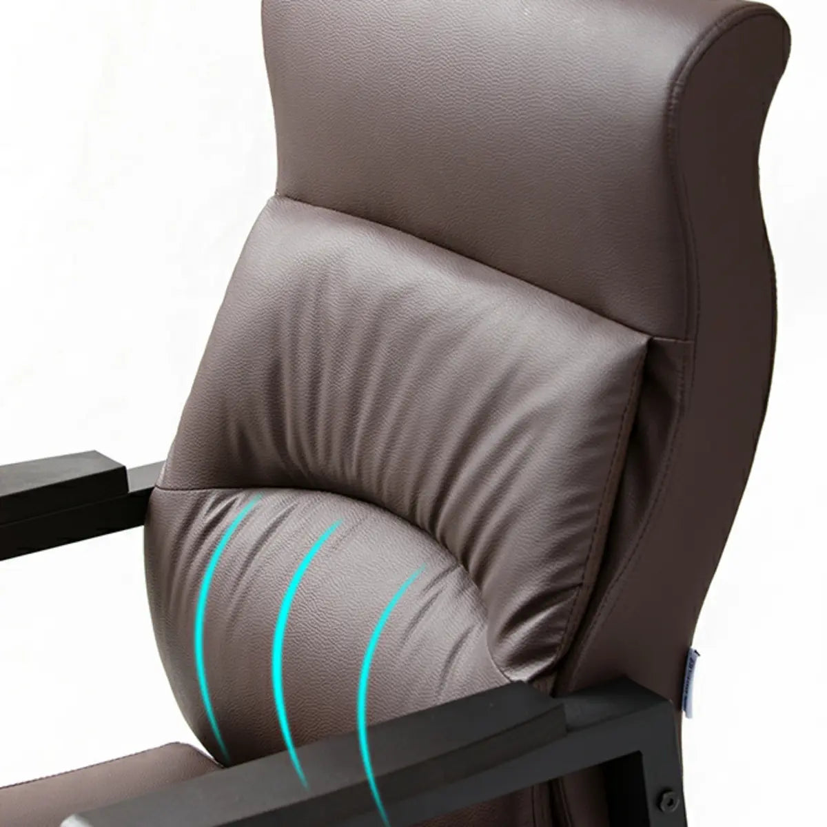 Multiple Colors Modern High-Back Leather Office Chair Image - 13
