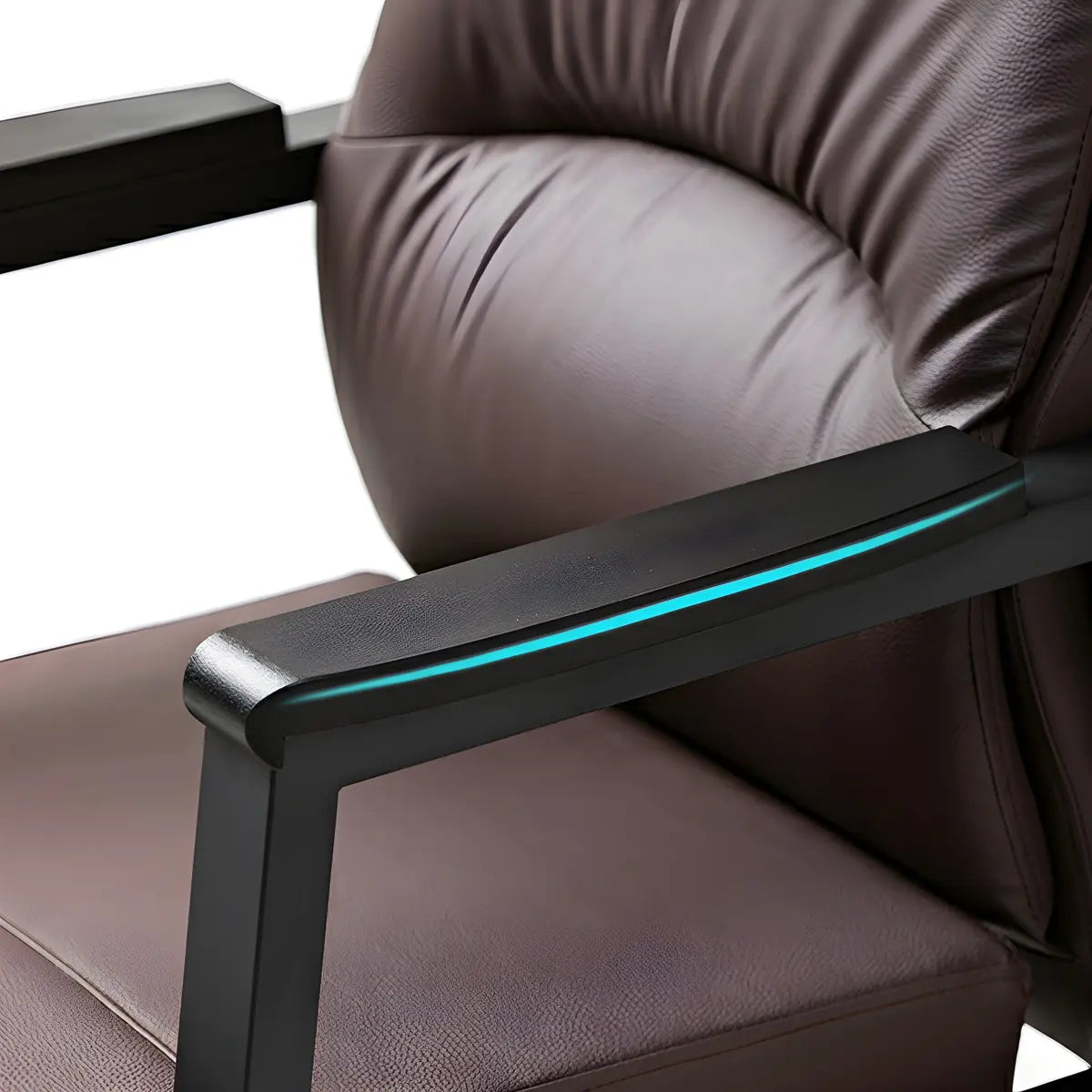 Multiple Colors Modern High-Back Leather Office Chair Image - 8