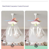 Mushroom Kids Ceiling Fan with Eye-Care Light Image - 6