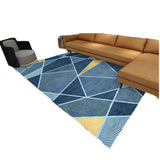 Mutlicolor Modish Geometric Polyester Anti-Slip Area Rug Image - 5
