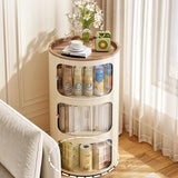 Narrow Length Kids Nightstand with Cabinets and Doors Image - 10