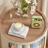 Narrow Length Kids Nightstand with Cabinets and Doors Image - 14