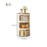 Narrow Length Kids Nightstand with Cabinets and Doors Image - 16