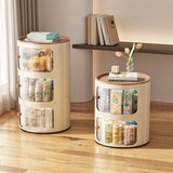 Narrow Length Kids Nightstand with Cabinets and Doors Image - 1