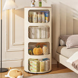Narrow Length Kids Nightstand with Cabinets and Doors Image - 5