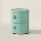 Narrow Length Kids Nightstand with Multi-Cabinets Image - 25