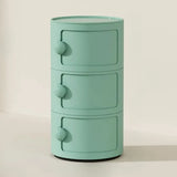 Narrow Length Kids Nightstand with Multi-Cabinets Image - 26