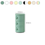 Narrow Length Kids Nightstand with Multi-Cabinets #size