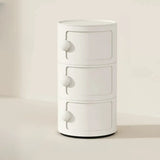 Narrow Length Kids Nightstand with Multi-Cabinets Image - 9