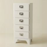 Narrow Length Multi-Drawers Kids Nightstand with Legs Image - 10
