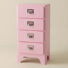Narrow Length Multi-Drawers Kids Nightstand with Legs Image - 12