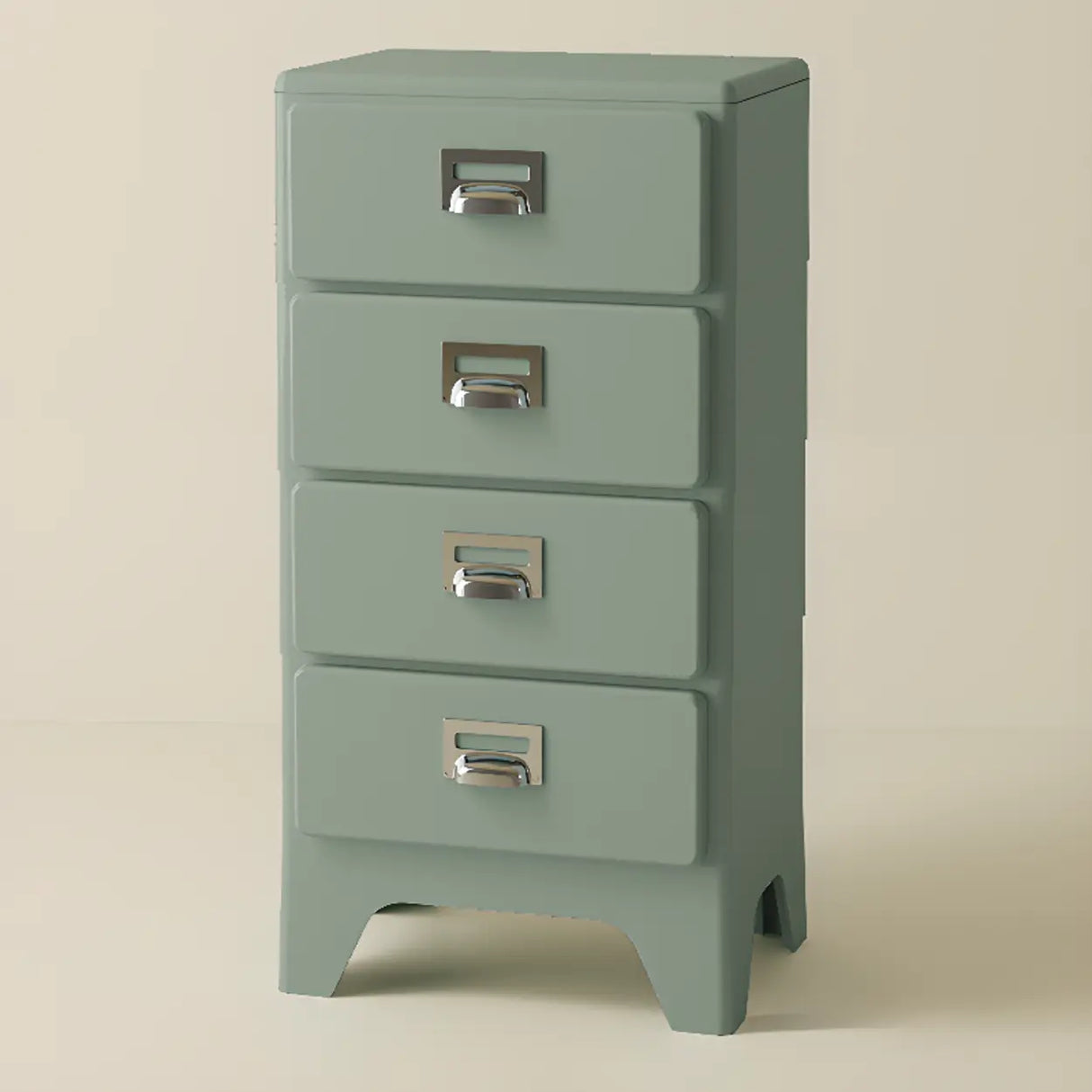 Narrow Length Multi-Drawers Kids Nightstand with Legs Image - 14