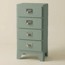 Narrow Length Multi-Drawers Kids Nightstand with Legs Image - 14