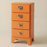 Narrow Length Multi-Drawers Kids Nightstand with Legs Image - 15