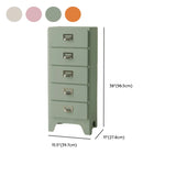 Narrow Length Multi-Drawers Kids Nightstand with Legs Image - 28