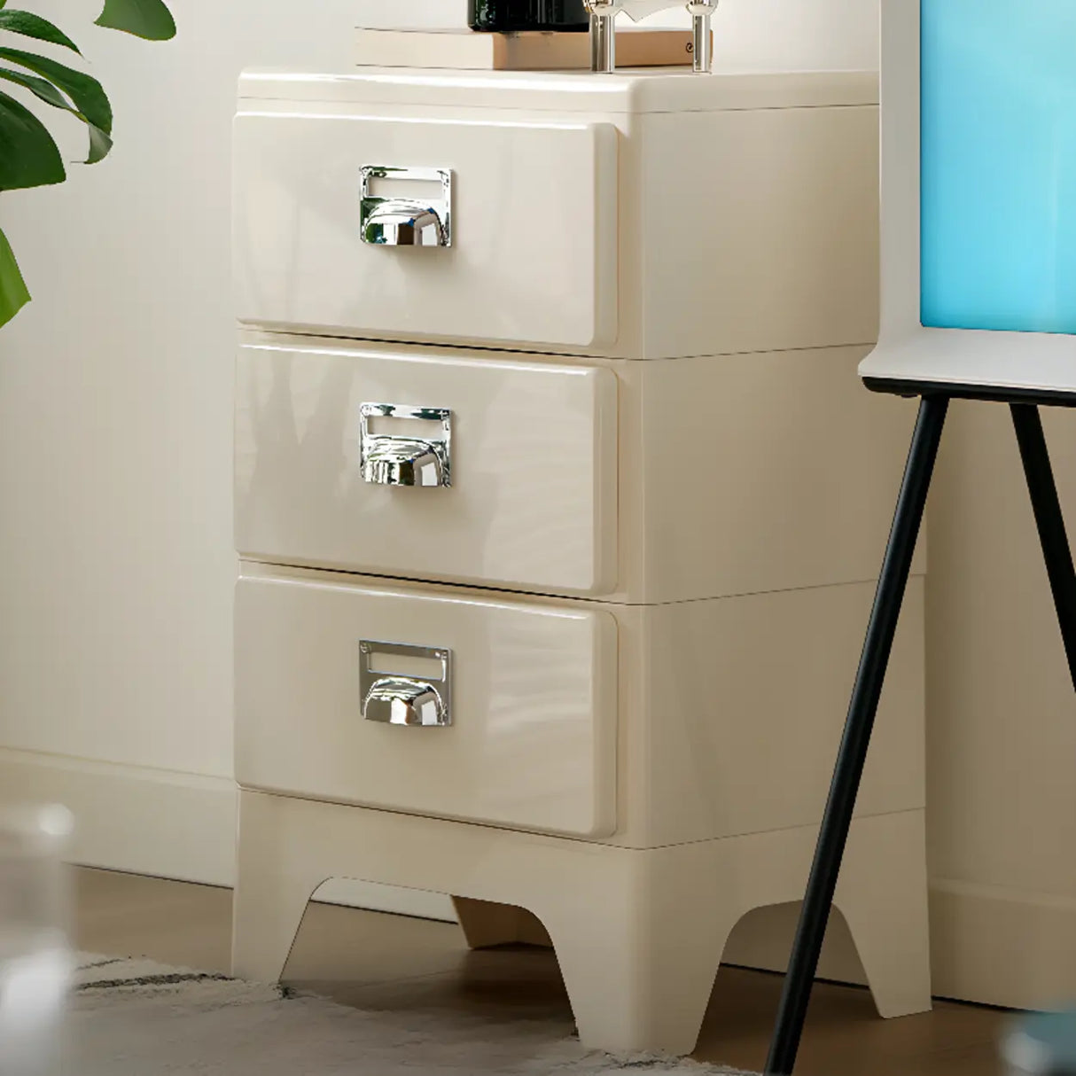 Narrow Length Multi-Drawers Kids Nightstand with Legs Image - 3
