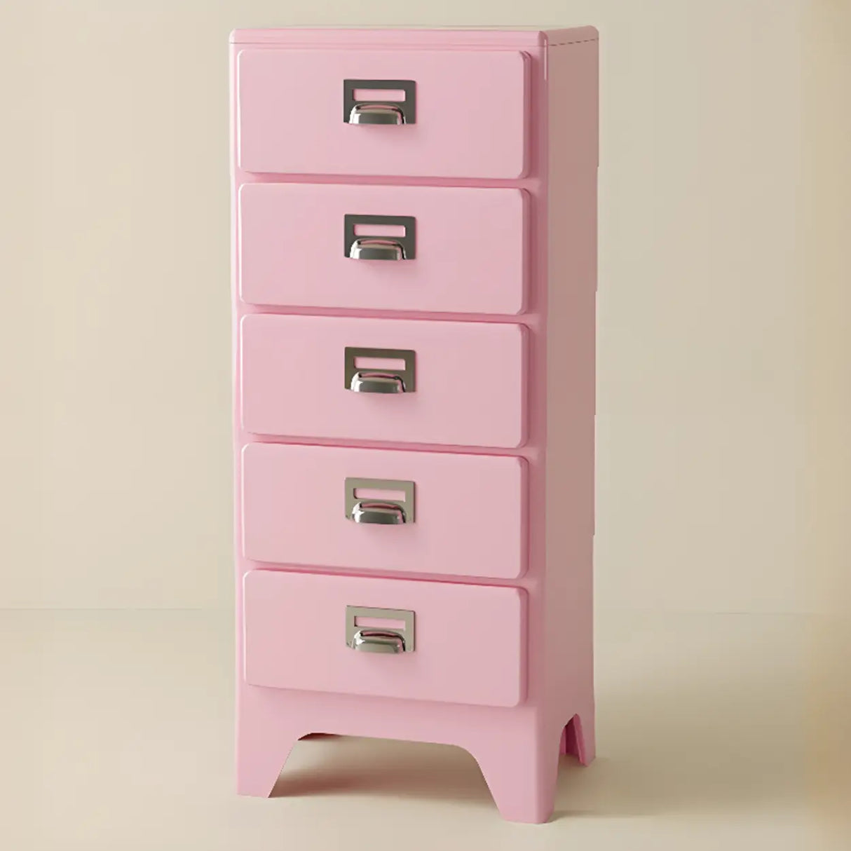 Narrow Length Multi-Drawers Kids Nightstand with Legs Image - 4