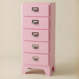 Narrow Length Multi-Drawers Kids Nightstand with Legs Image - 4