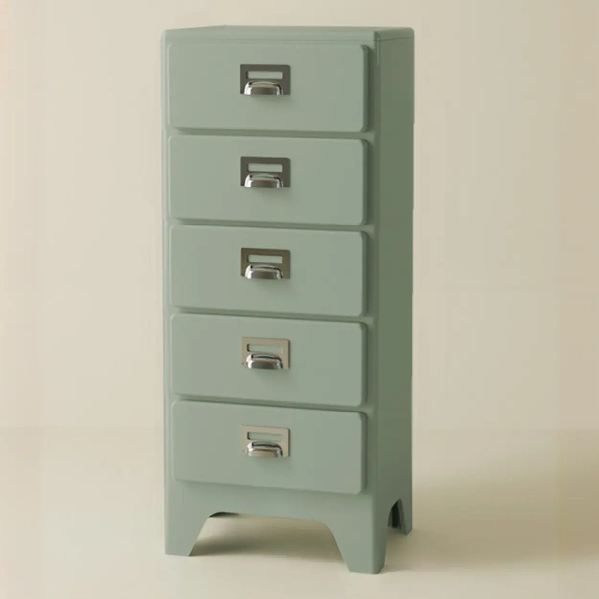 Narrow Length Multi-Drawers Kids Nightstand with Legs Image - 6