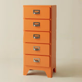 Narrow Length Multi-Drawers Kids Nightstand with Legs Image - 8