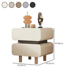 Narrow Length Short Height Leather Kids Nightstand Image - 12