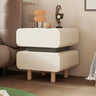 Narrow Length Short Height Leather Kids Nightstand Image - 3