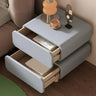 Narrow Length Short Height Leather Kids Nightstand Image - 5