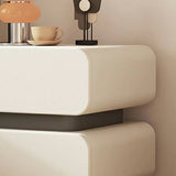 Narrow Length Short Height Leather Kids Nightstand Image - 6