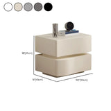 Narrow Length Wooden Kids Nightstand with Two Drawers Image - 12