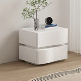 Narrow Length Wooden Kids Nightstand with Two Drawers Image - 3