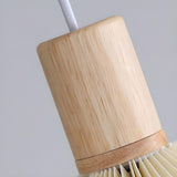 Natural 3-Light Pleated Wood Cone Island Hanging Light Image - 5